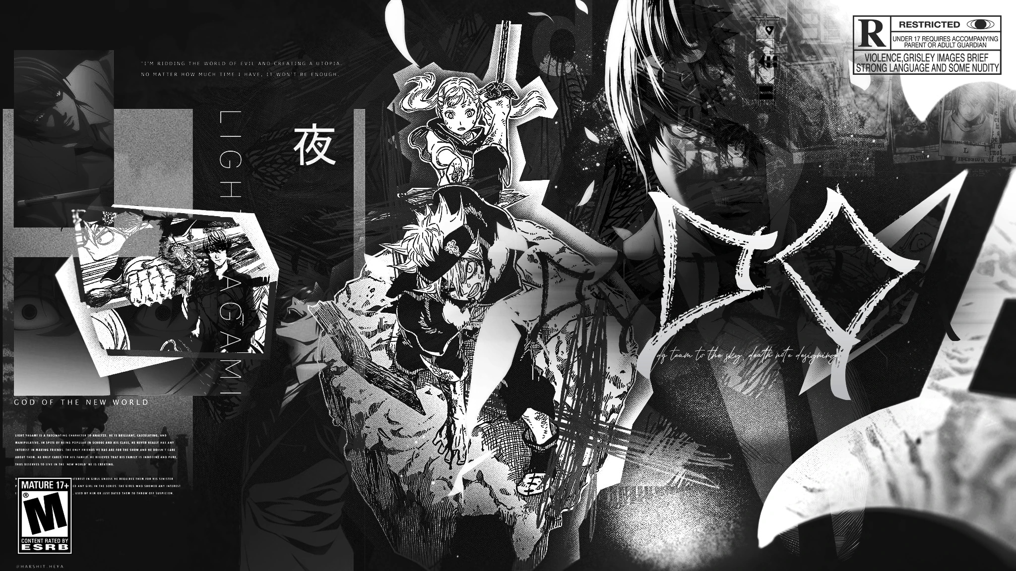 Light Yagami wallpaper artwork.